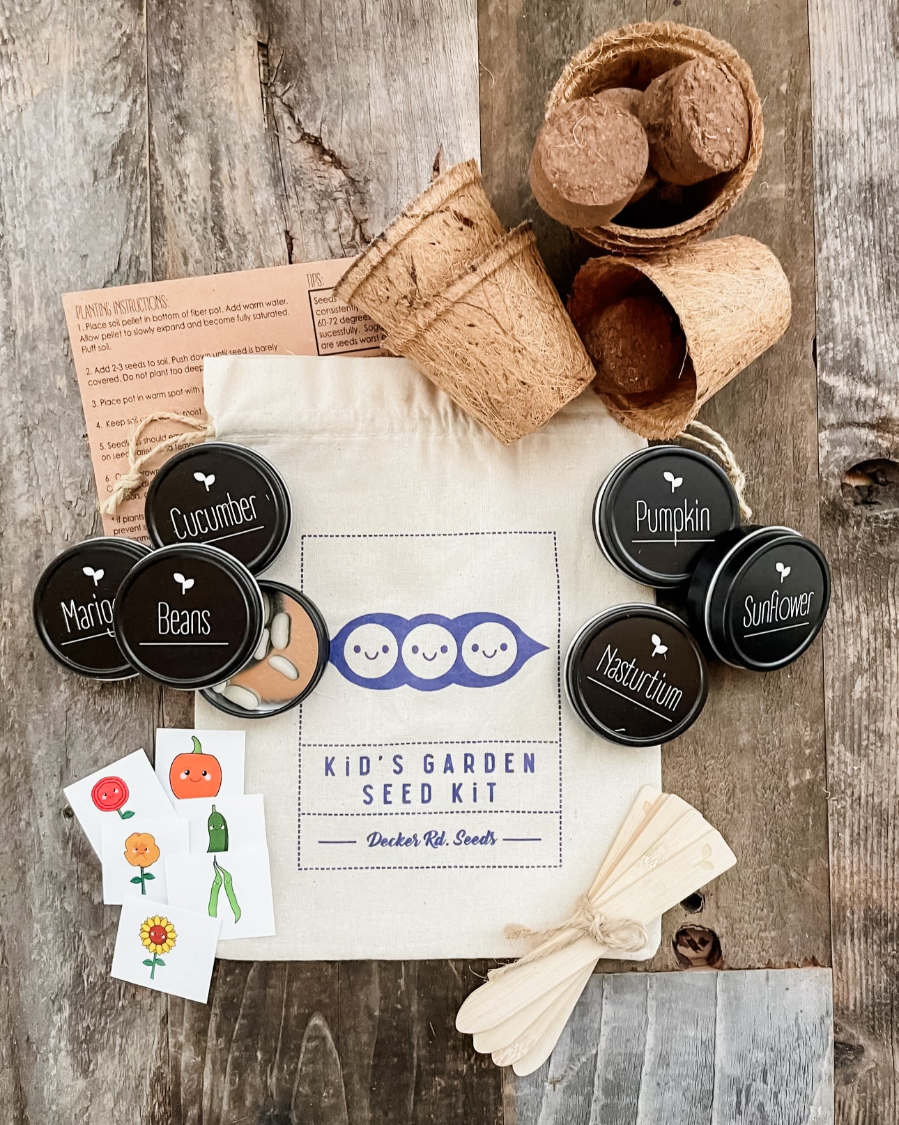 Kids Garden Seed Kit – Emma's Flower Truck