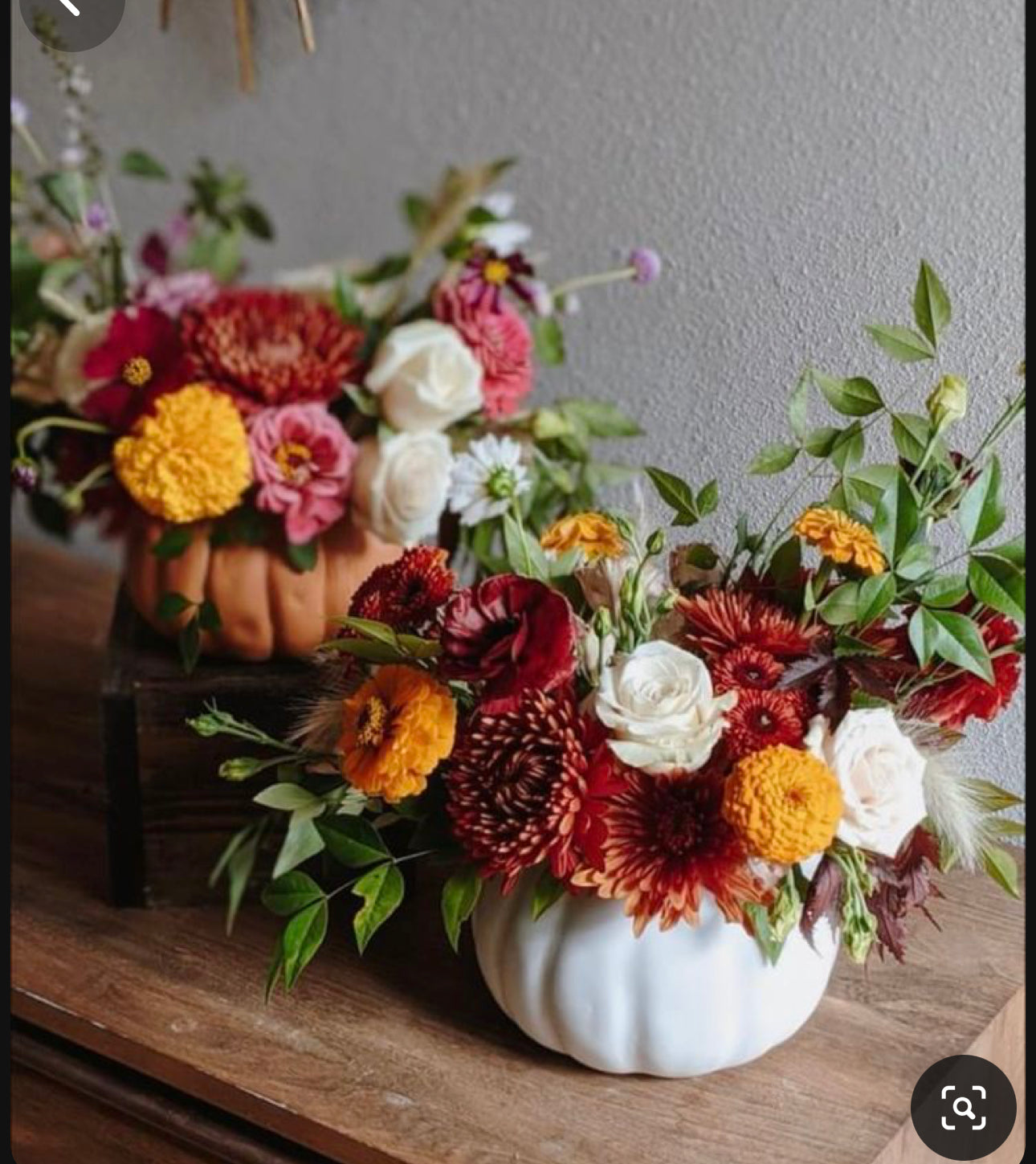 Floral Pumpkin Centerpiece Workshop