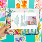 Wildflower Painting Watercolor Paint by Number DIY Kit