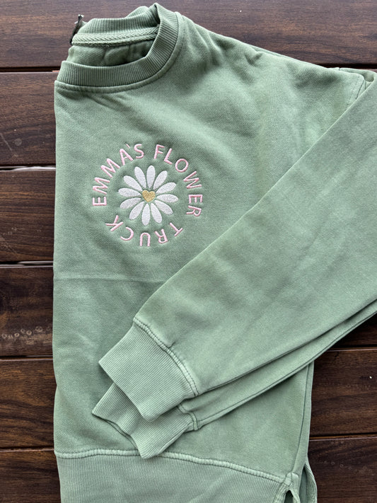 Emma’s Flower Truck Cropped Sweatshirt