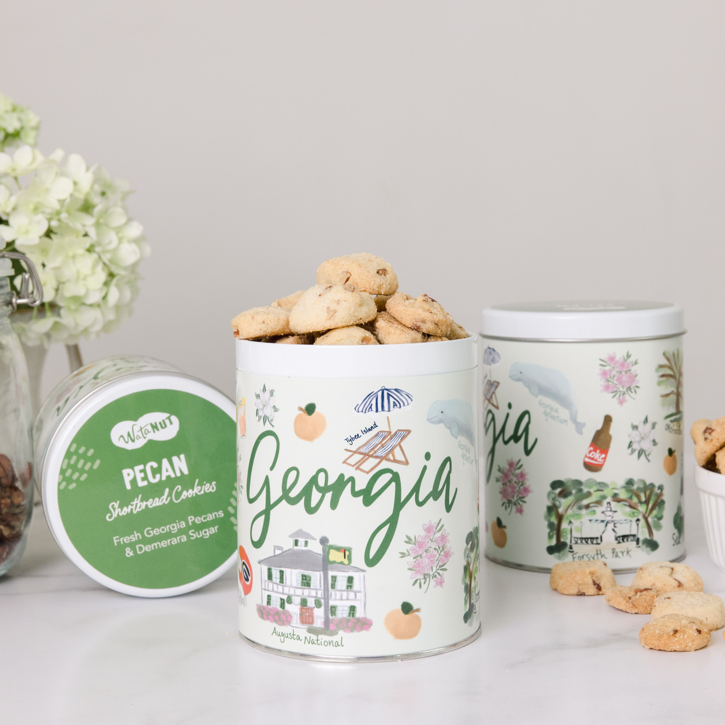 Georgia State Gift Tin: Cheddar Cocktail Cookies