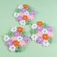 Crochet Colorful Flowers Coaster Set, Cute Drink Coaster Set