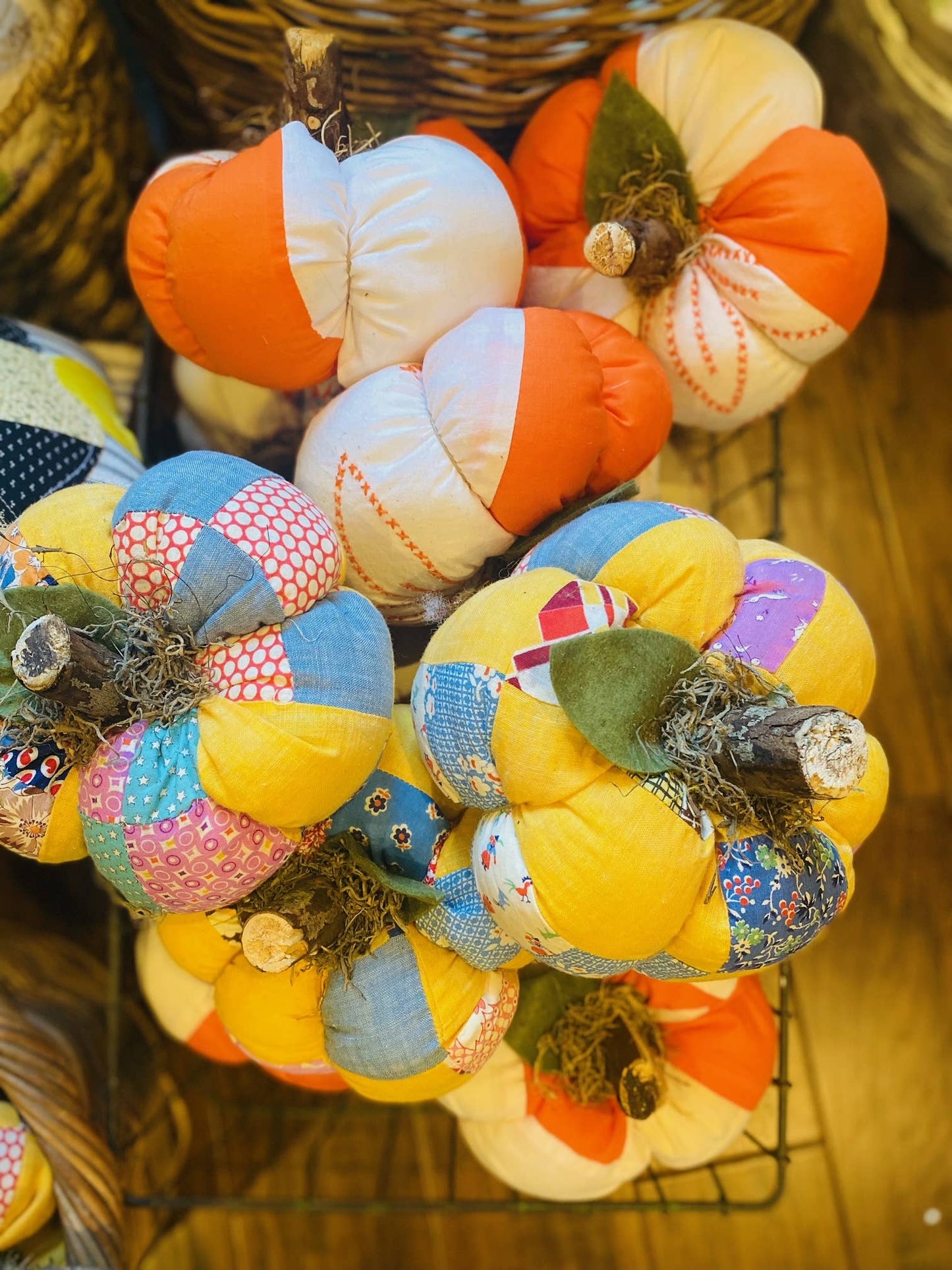 Vintage Quilt Pumpkins