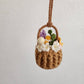 Crochet Floral Hanging Basket | Handmade Boho Home Décor