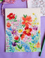Wildflower Painting Watercolor Paint by Number DIY Kit