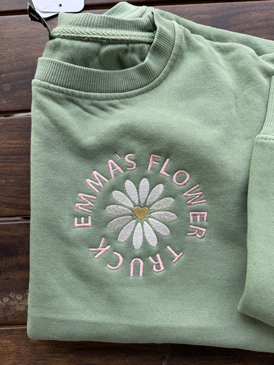 Emma’s Flower Truck Cropped Sweatshirt