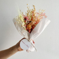 Whimsical Dried Flower Mini Bouquet: Unicorn Drumdrop