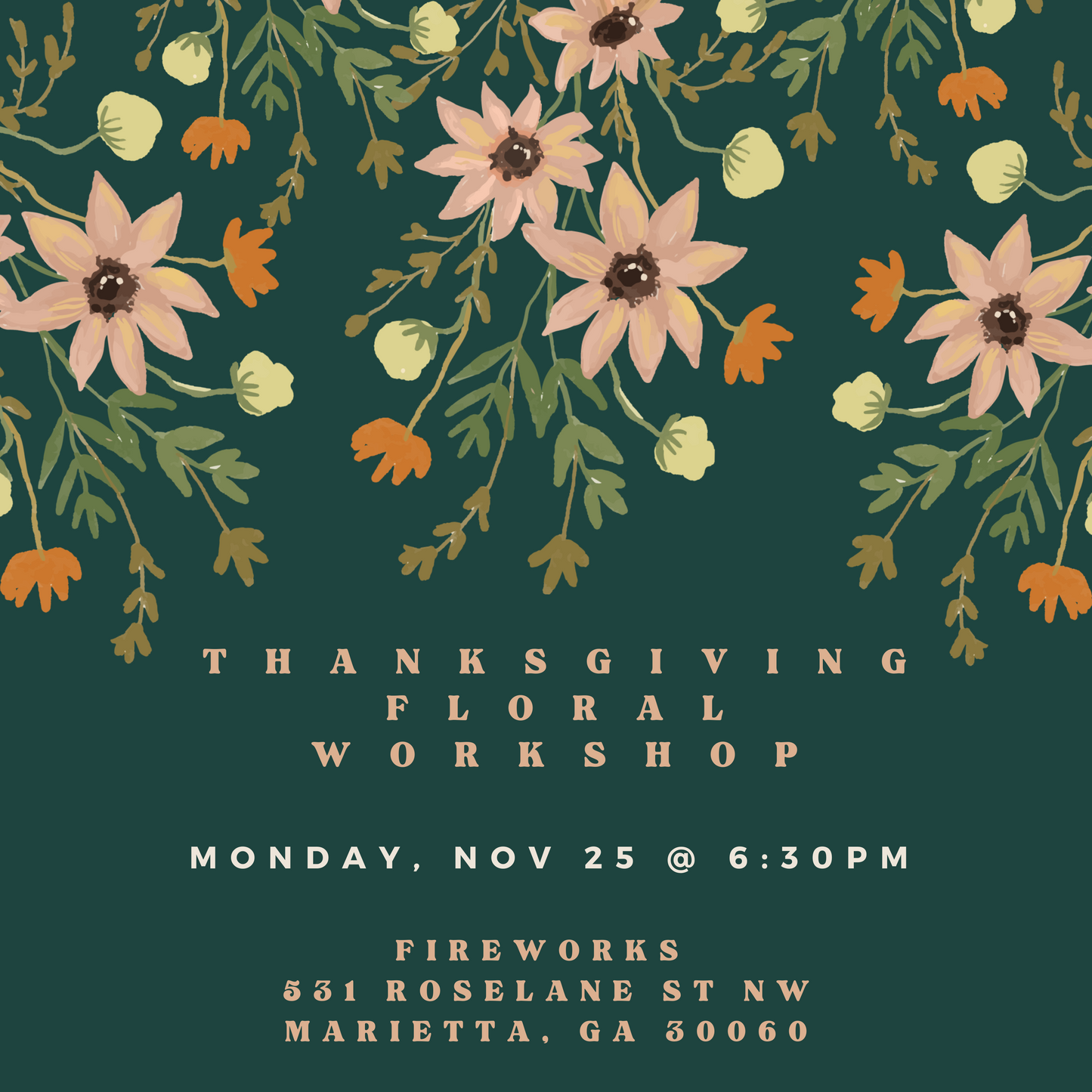 Thanksgiving Floral Workshop