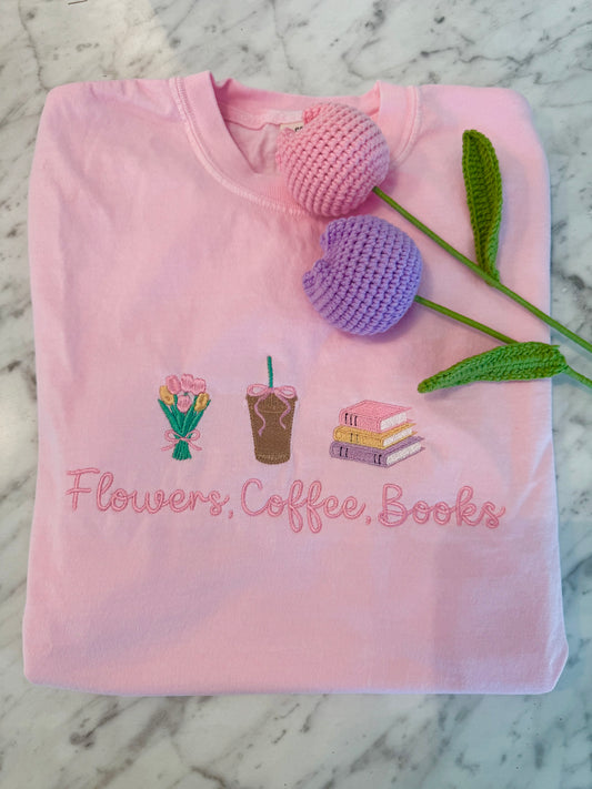 Flowers, Coffee, Books