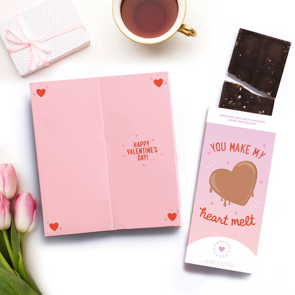 Valentine's Day Chocolate Bar – You Make My Heart Melt